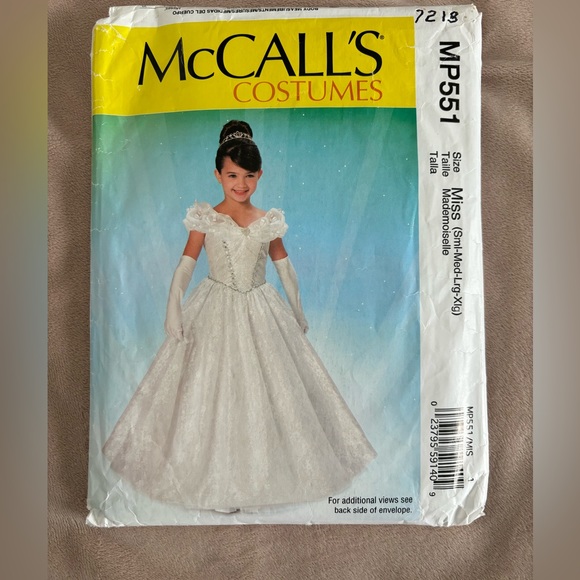 McCall's: Sewing Pattern Uncut Wedding Princess Costume - Picture 1 of 3